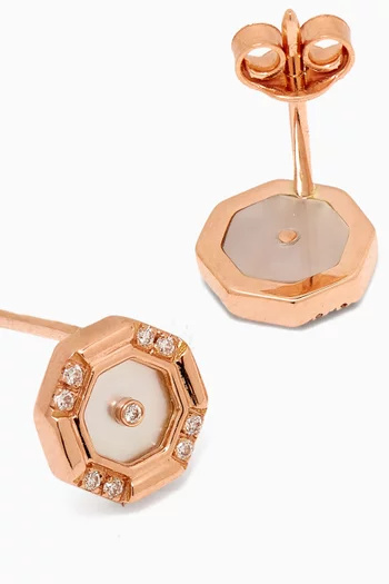 Amulet Hexagon Earrings in 18kt Gold
