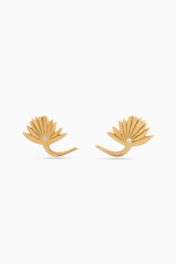 Flower Stud Earrings, Size 2