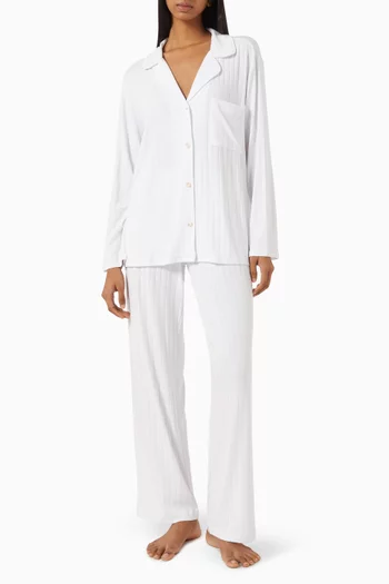 Gisele Long Pyjama Set in Rib TENCEL™ Modal