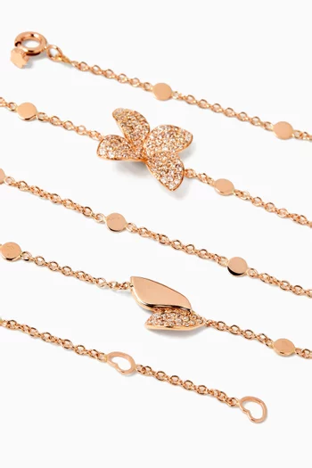 Giardini Segreti Diamond Opera Necklace in 18kt Rose Gold