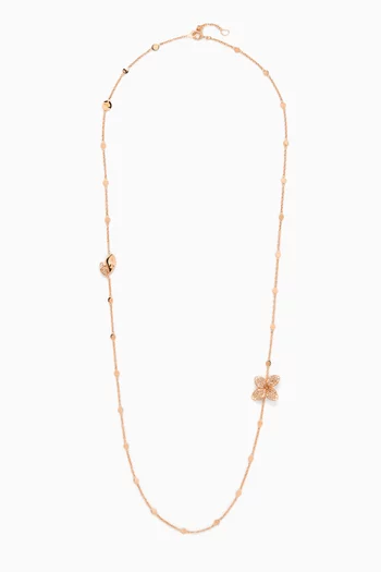 Giardini Segreti Diamond Opera Necklace in 18kt Rose Gold