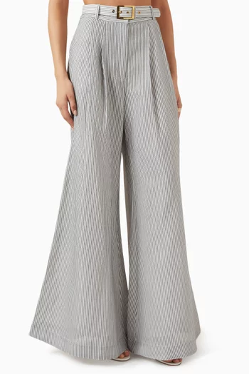 Hypnotic Wide-leg Pants in Cotton-silk