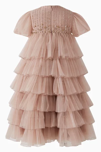 Ruffle Tiered Dress in Tulle