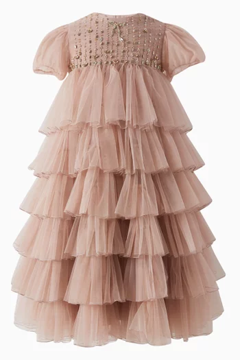 Ruffle Tiered Dress in Tulle