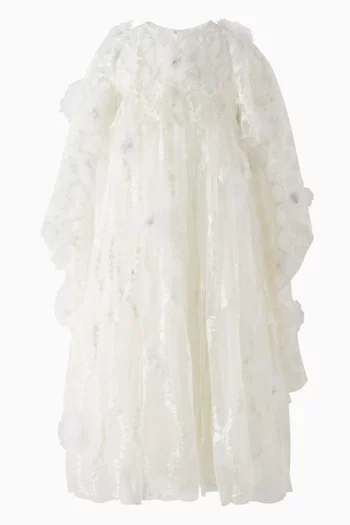 Lace & Embellished Dress in Tulle