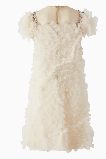 Ruched Dress in Tulle