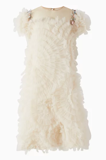 Ruched Dress in Tulle
