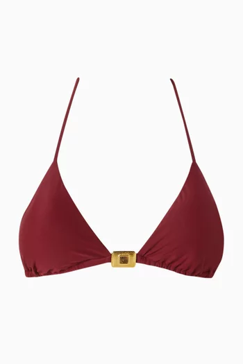 Matte Liza Tri Bikini Top