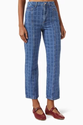 Tovie Laser Check Jeans