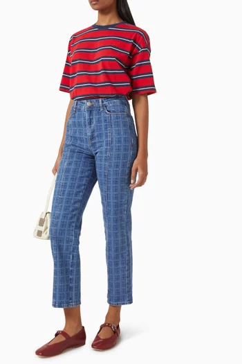 Boyfriend Stripe T-shirt in Organic Cotton