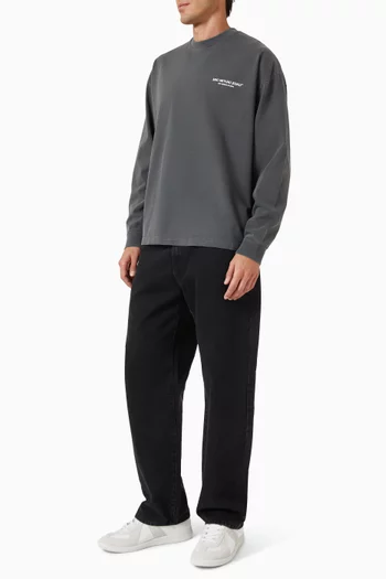 Design Studio Long-sleeved T-shirt in Cotton