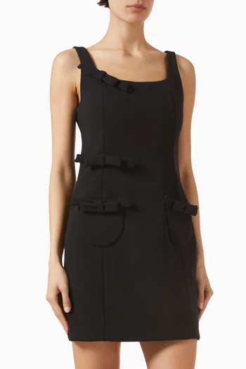 فستان اليسيا قصير مزين بعقد