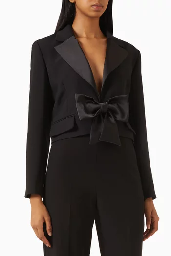 Altesse Bow Jacket in Satin
