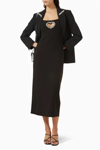 فستان سيينا مطرز بالكريستال