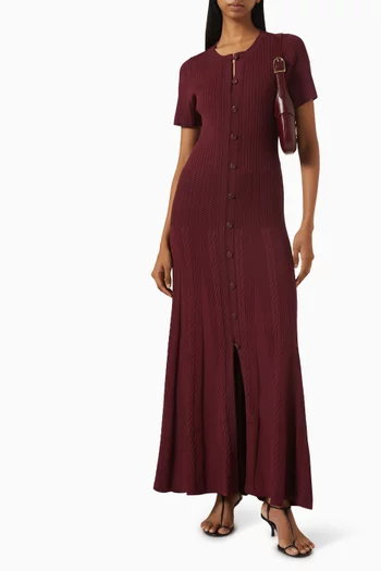 Milla Maxi Dress in Viscose Knit