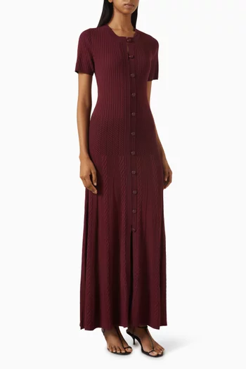 Milla Maxi Dress in Viscose Knit