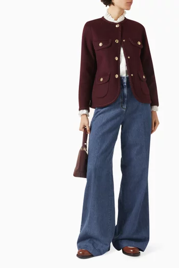 Jilliane Double-faced Jacket in Wool Blend