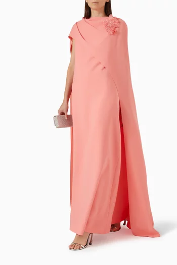 Embroidered Panel Maxi Dress