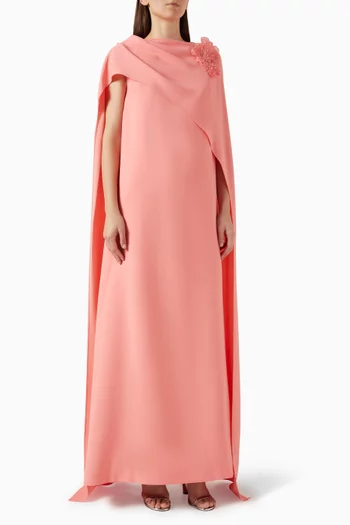 Embroidered Panel Maxi Dress