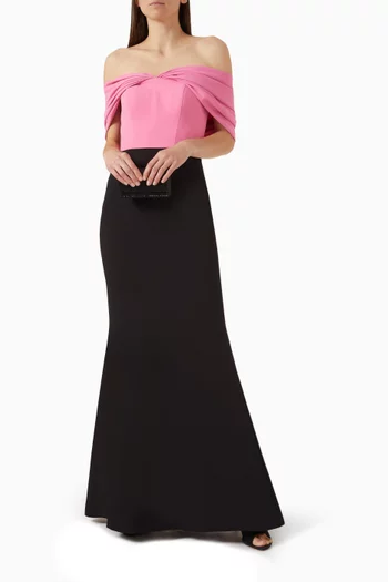 Off-shoulder Maxi Dress