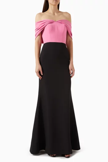 Off-shoulder Maxi Dress