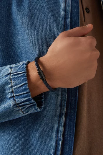 Macro Bracelet in Woven Leather