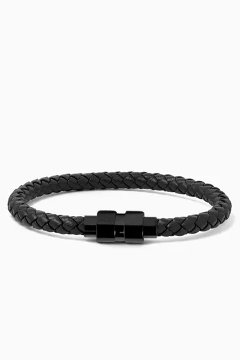 Macro Bracelet in Woven Leather