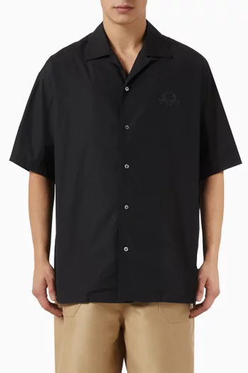 Laurel Crown Shirt in Cotton-poplin