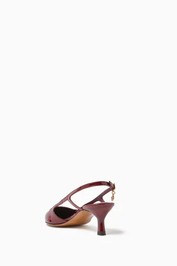 Fryna 70 Slingback Pumps in Patent Leather