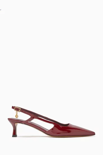 Fryna 70 Slingback Pumps in Patent Leather