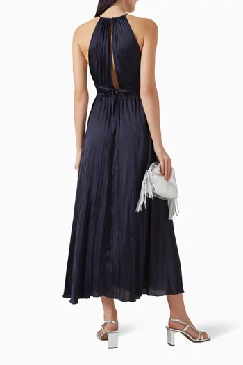 Revilly Pleated Midi Dress