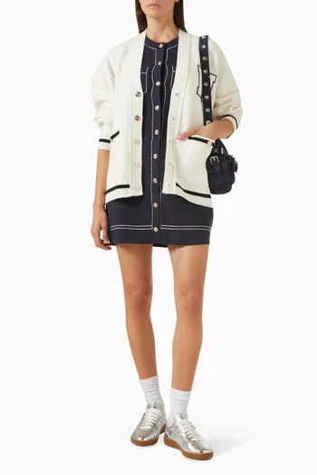 Embroidered Cardigan in Knit