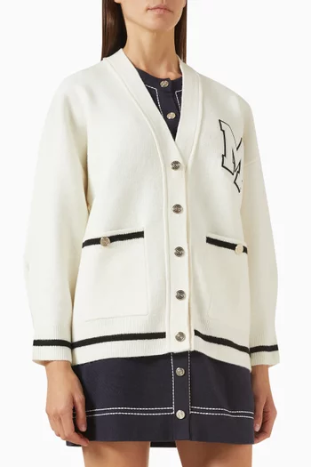 Embroidered Cardigan in Knit
