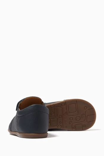 Single Strap Brogues in Leather