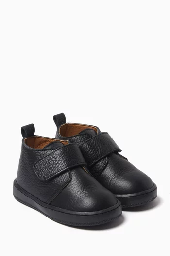 Single Strap Boots in Leather