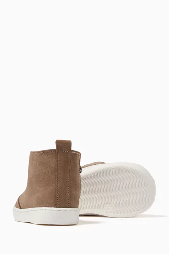 Zipper Boots in Nubuck Leather