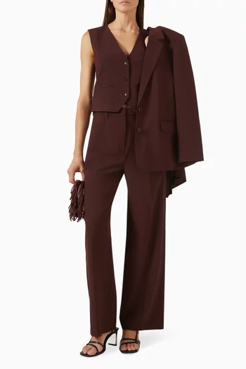 Lordeau Tailored Vest in Wool-blend