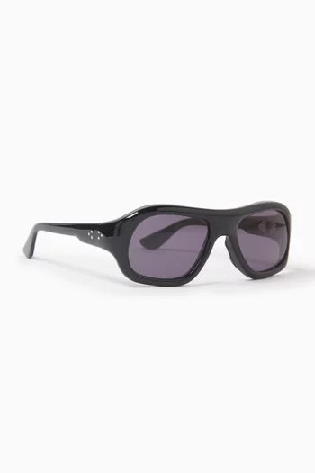 Gray Sunglasses in Acetate