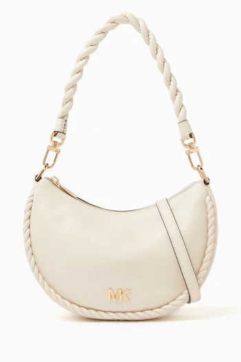 Small Kyla Braided Shoulder Bag in Leather