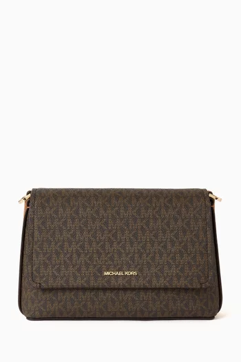 Small Nessa Crossbody Bag in Coated Canvas