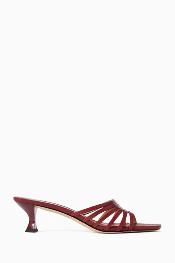 Haisley 50 Kitten Sandals in Leather