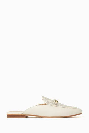 Tiffanie Flat Mules in Leather