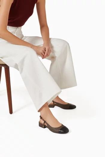 Perla Slingback Pumps in Signature Canvas