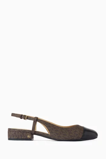 Perla Slingback Pumps in Signature Canvas