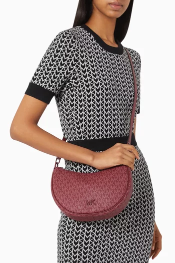 Small Kyla Shoulder Bag in Logo Canvas