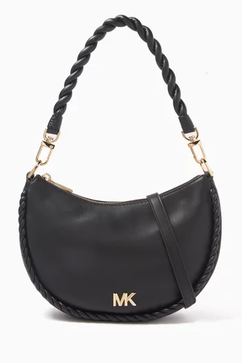 Small Kyla Braided Shoulder Bag in Leather