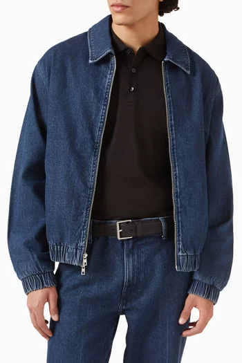 Buckle Belt in Pebbled Leather