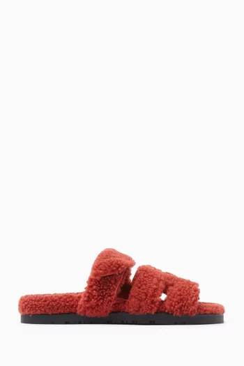 Chypre Shearling Sandals in Woolskin