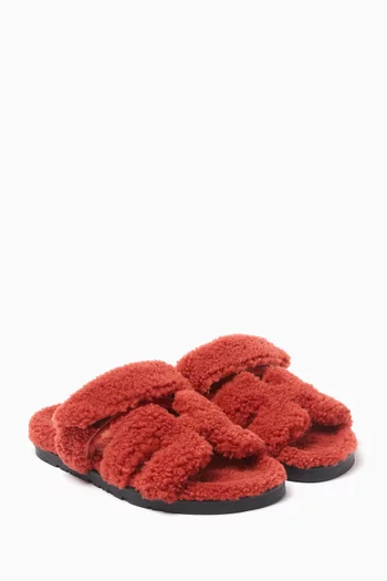 Chypre Shearling Sandals in Woolskin