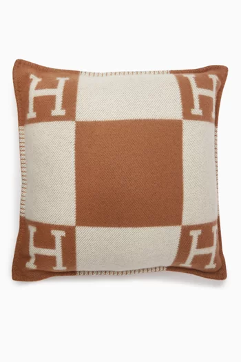 Avalon H Club Pillow in Handwoven Cashmere